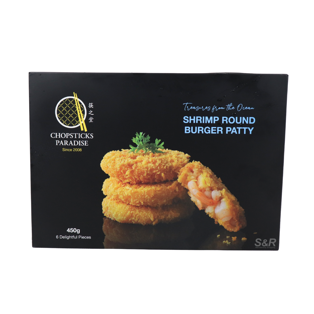 Chopsticks Paradise Shrimp Round Burger Patty 450g
